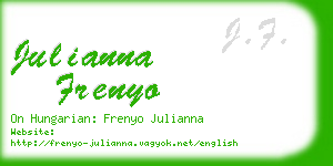 julianna frenyo business card